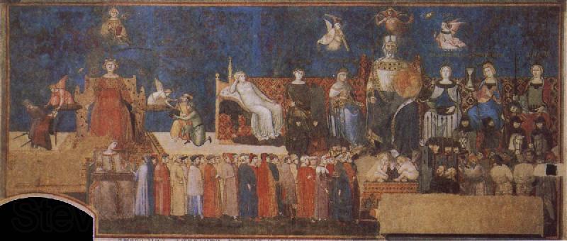 Ambrogio Lorenzetti Allegory of the Good Goverment Spain oil painting art
